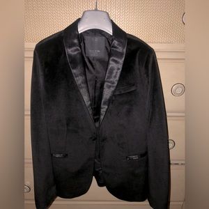 Zara velour tuxedo like blazer